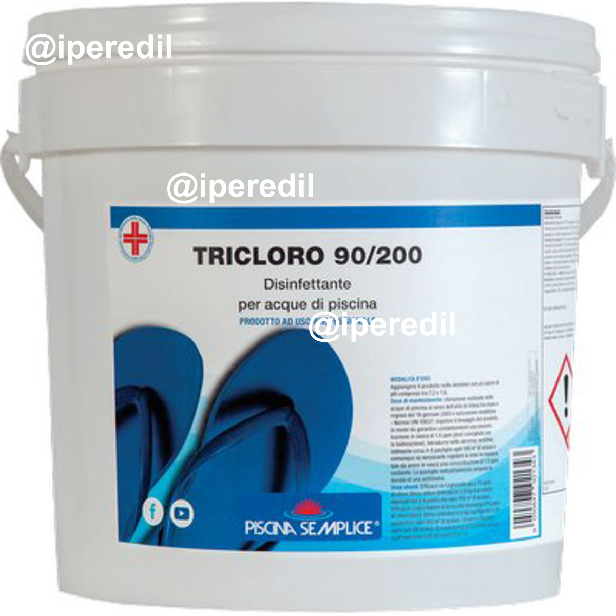 TRICLORO X PISCINA PASTIGLIE LAPI KG 5=25XGR 200