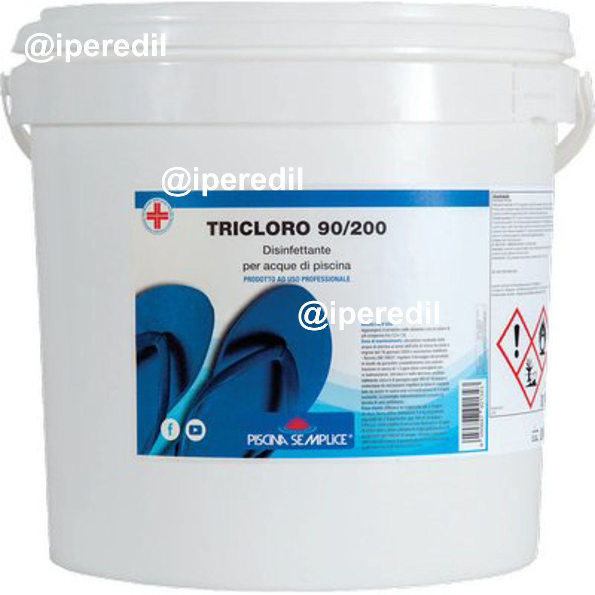 TRICLORO X PISCINA PASTIGLIE LAPI KG 10=50XGR 200