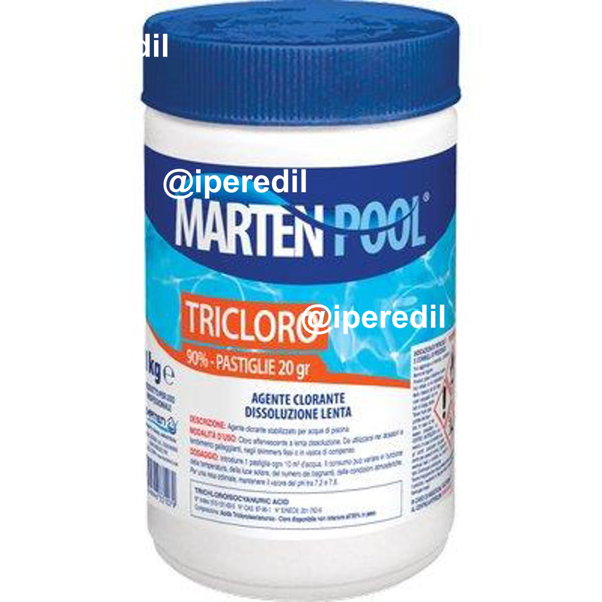 TRICLORO X PISCINA PASTIGLIE MARTEN KG 1=50XGR 20