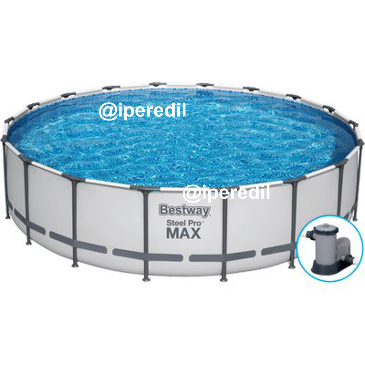 PISCINA STEEL PRO MAX 56462 BESTWAY FILTRO LT/H 5.678 CM 549 H.CM 122