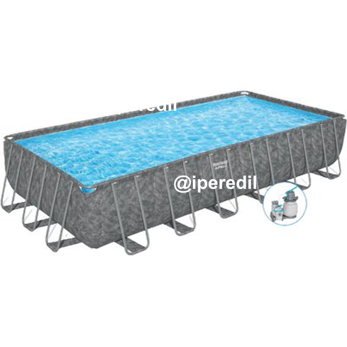 PISCINA APX 365 561KG BESTWAY FILTRO A SABBIA LT/H 6.056 CM 732X366 H.CM 132