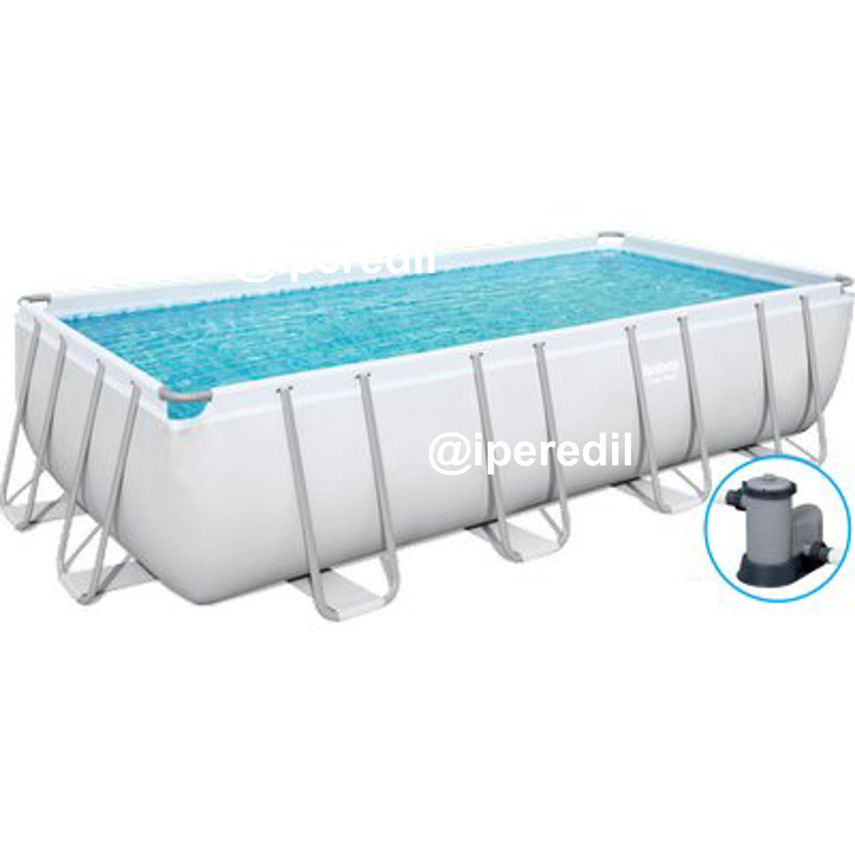 PISCINA POWER STEEL 56465 BESTWAY FILTRO LT/H 5.678 CM 549X274 H.CM 122