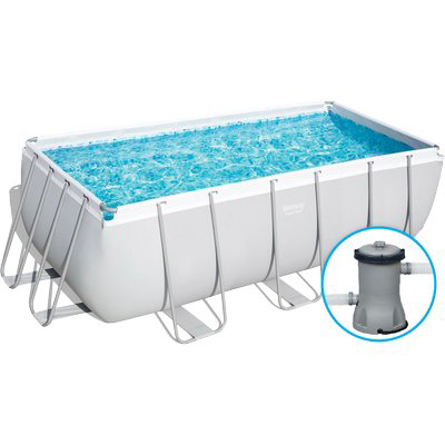 PISCINA POWER STEEL 56456 BESTWAY FILTRO LT/H 2.006 CM 412X201 H.CM 122