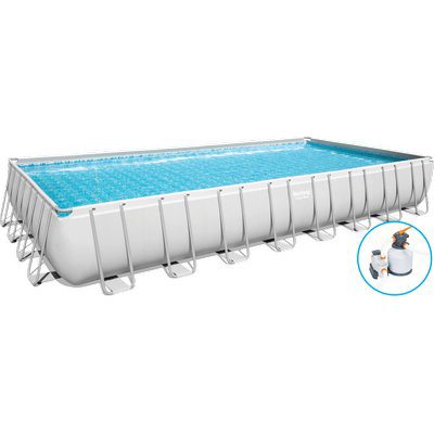 PISCINA POWER STEEL 56623 BESTWAY FILTRO SABBIA LT/H 8.327 CM 956X488 H.CM 132