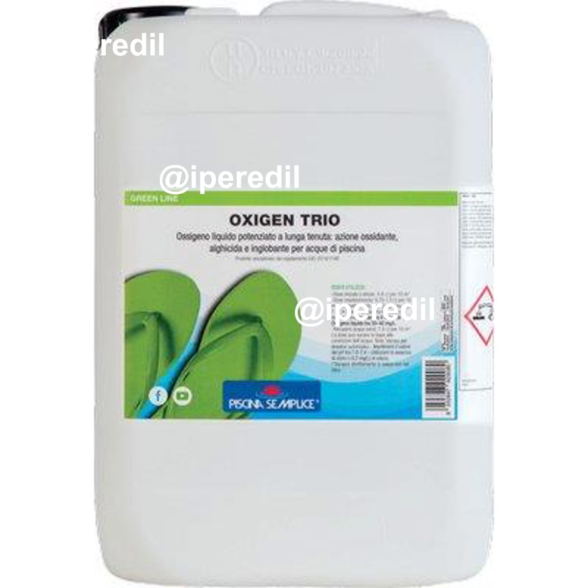 OSSIGENO ATTIVO TRIO X PISCINA LAPI LIQUIDO KG 10