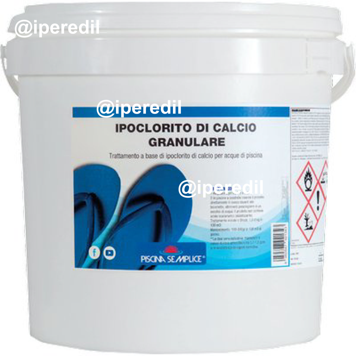 IPOCLORITO DI CALCIO X PISCINA GRANULARE LAPI KG 10