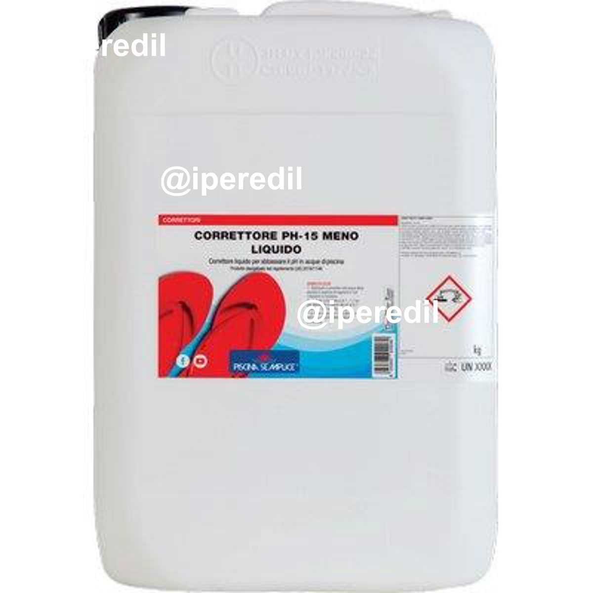 REGOLATORE PH MENO 15% X PISCINA LAPI LIQUIDO LT 25