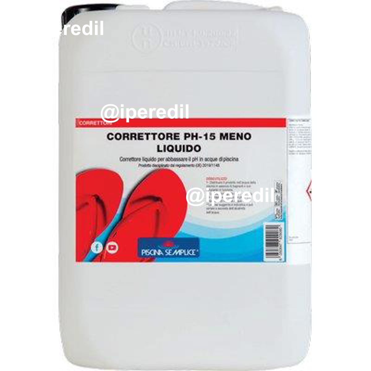 REGOLATORE PH MENO 15% X PISCINA LAPI LIQUIDO LT 10
