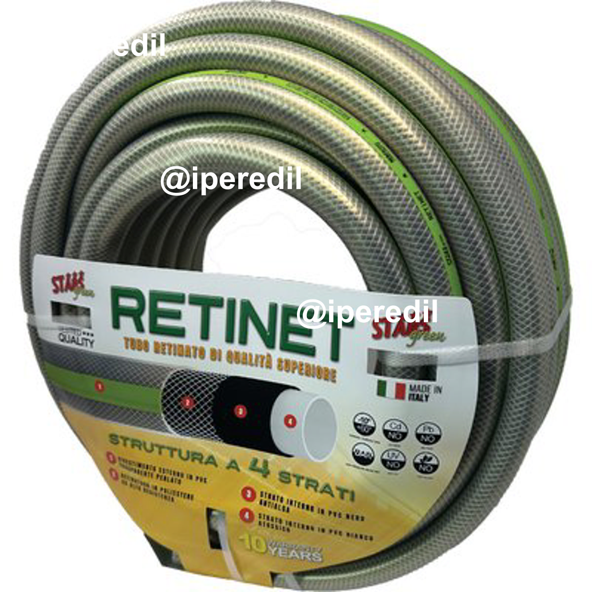 TUBO IRRIGAZIONE RETINATO RETINET STARS MM 25 1" MT 25