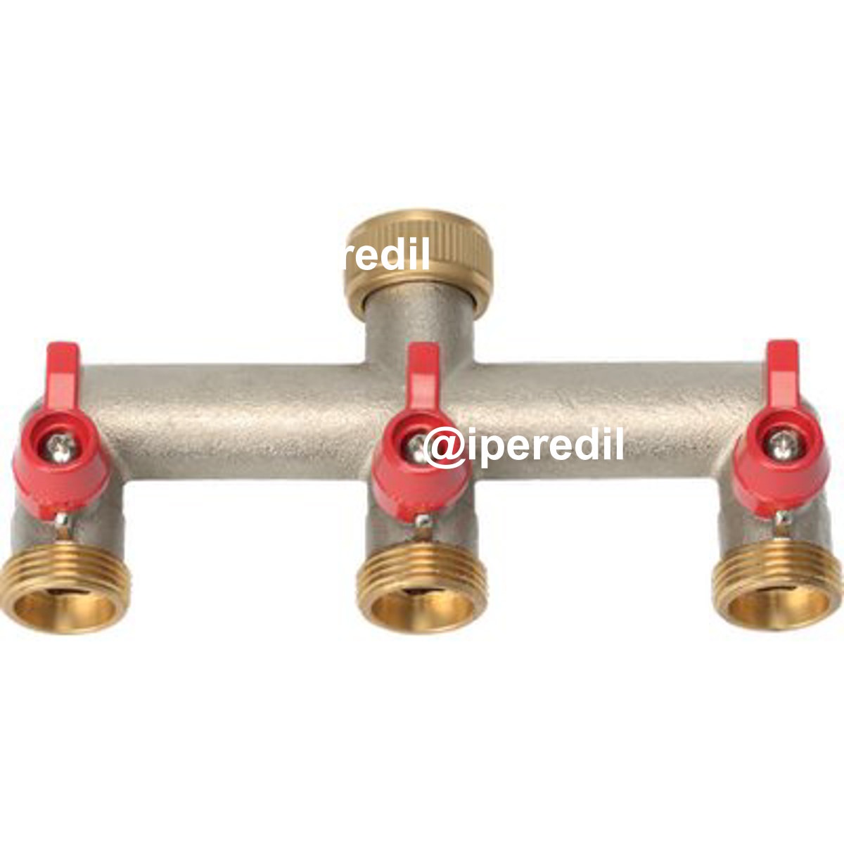 PRESA A RUBINETTO OTTONE 3 USCITE FILETTATE STARS 3/4F