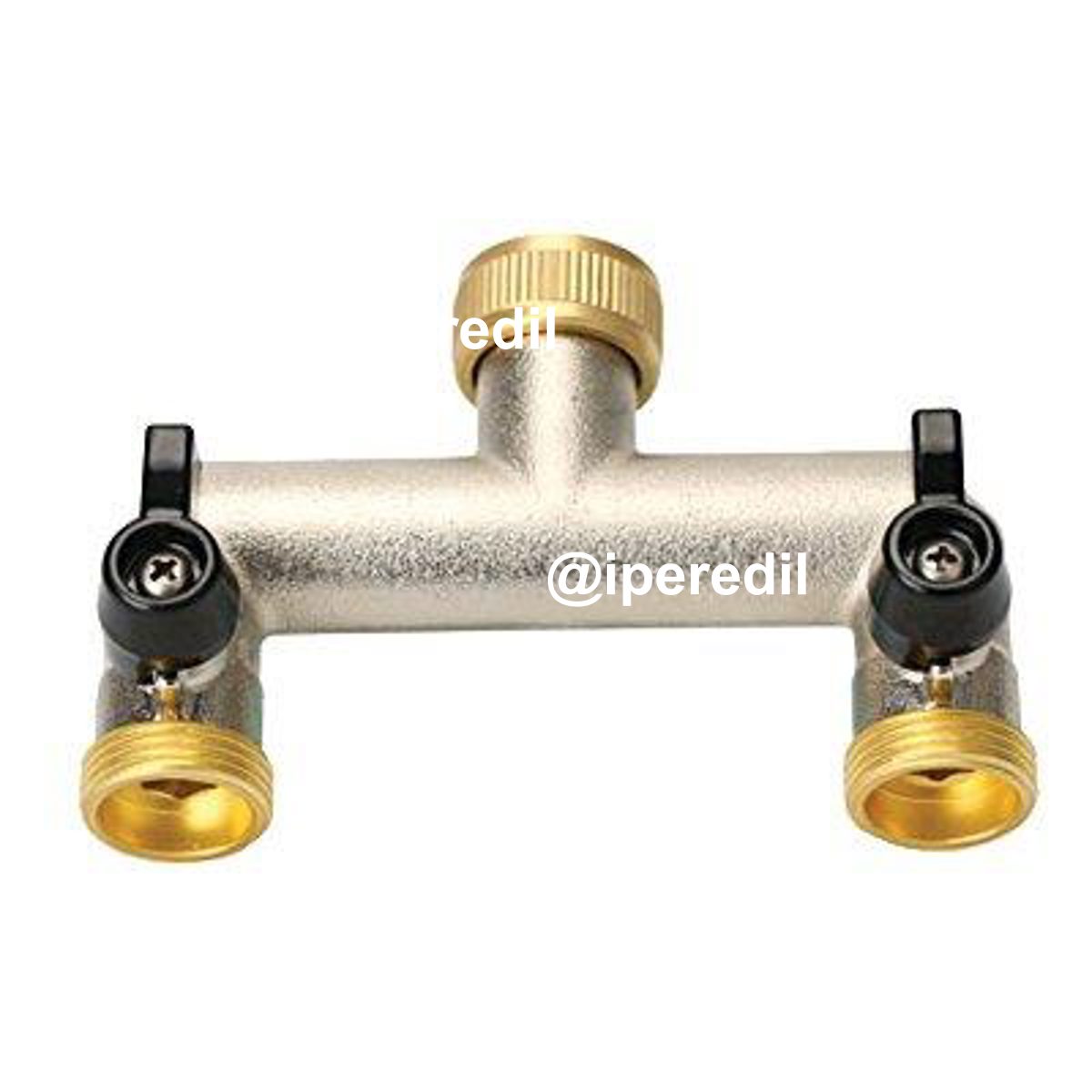 PRESA A RUBINETTO OTTONE 2 USCITE FILETTATE STARS 3/4F