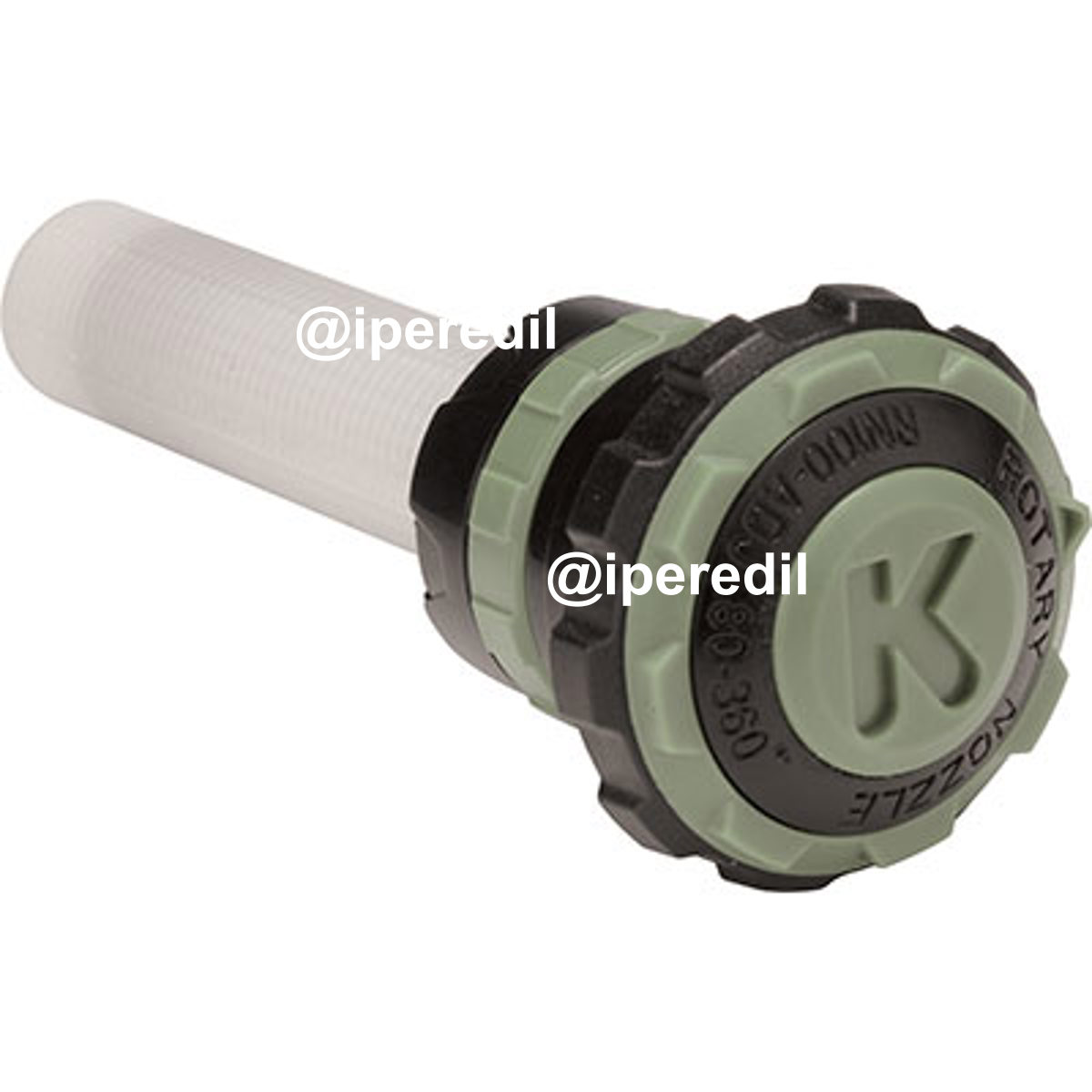TESTINA IRRIGATORE POP-UP STATICO ROTARY K-RAIN VERDE OLIVA STRISCIA SX MT 4,6X1,22