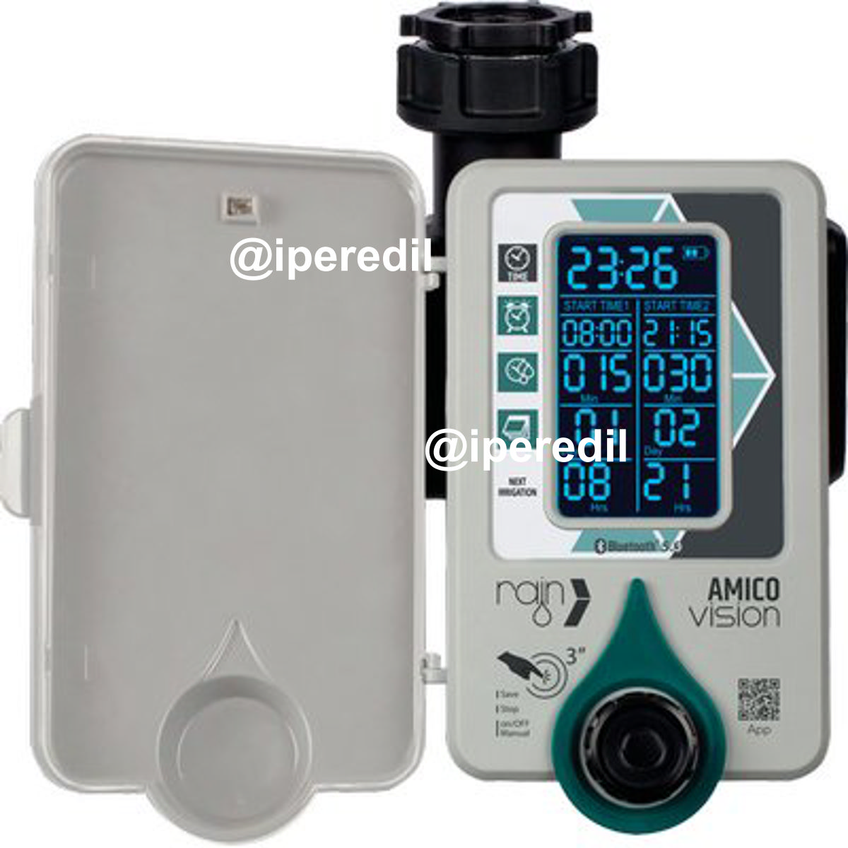 CENTRALINA IRRIGAZIONE AMICO +1 VISION RAIN INNESTO RAPIDO 3/4F VOLT 3,7 MAH 2000