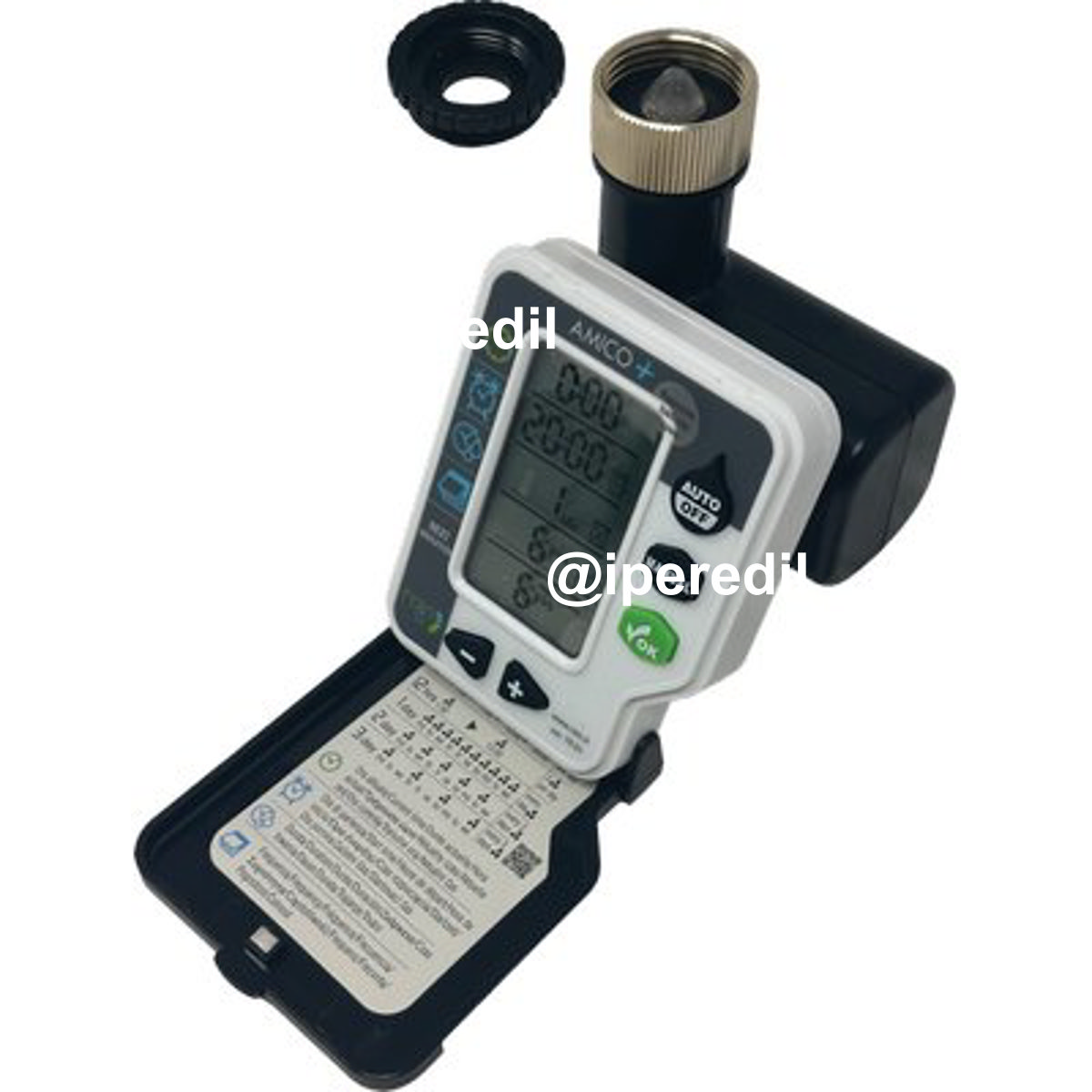 CENTRALINA IRRIGAZIONE AMICO +1 METAL RAIN INNESTO RAPIDO 3/4F 2XSTILO AA VOLT 1,5