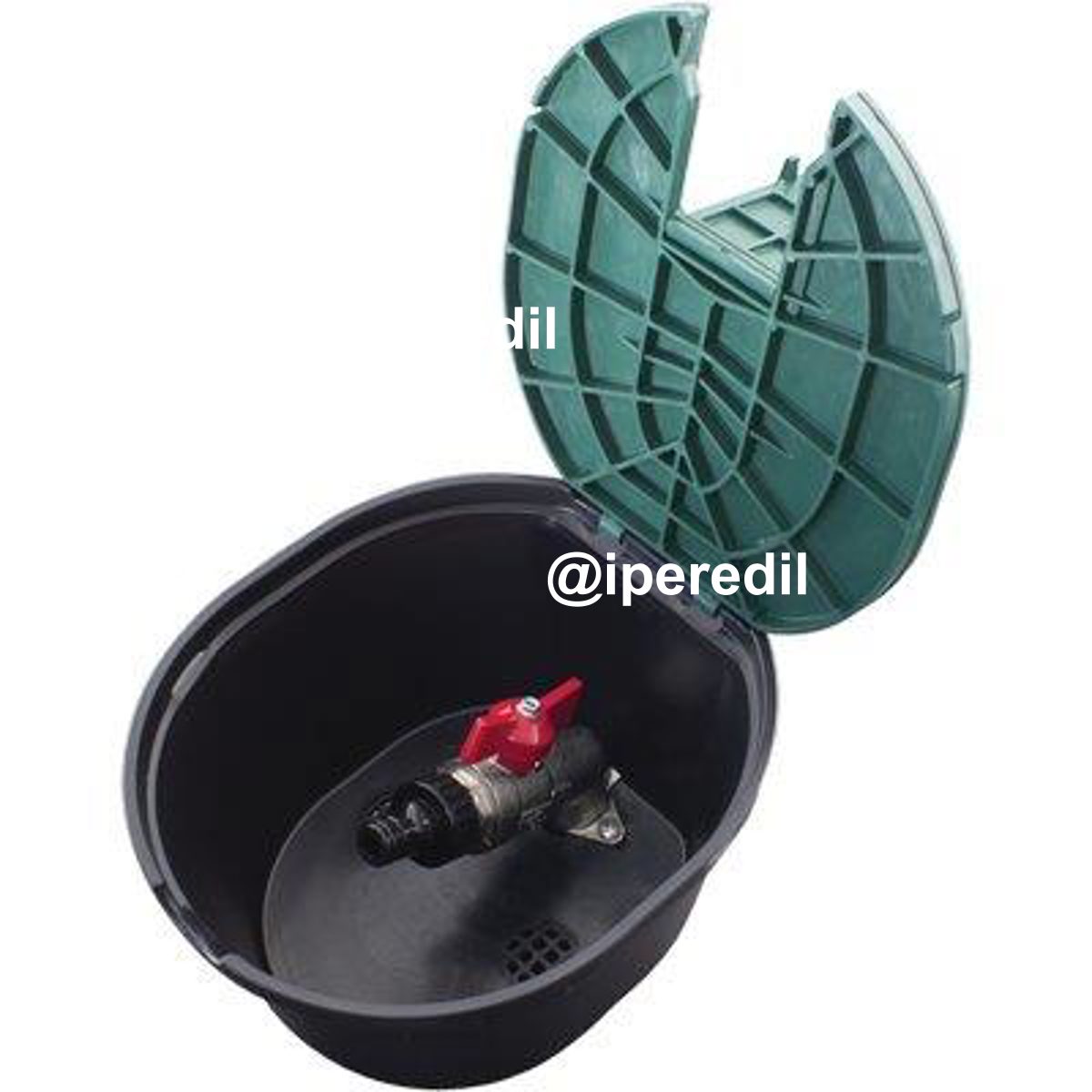 POZZETTO IRRIGAZIONE + VALVOLA SFERA AD INTERRARE MM 220X200 H.MM 125 3/4