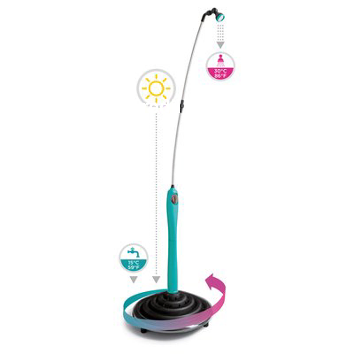 DOCCIA SOLARE SUNNY STYLE BLUE GF H.CM 200