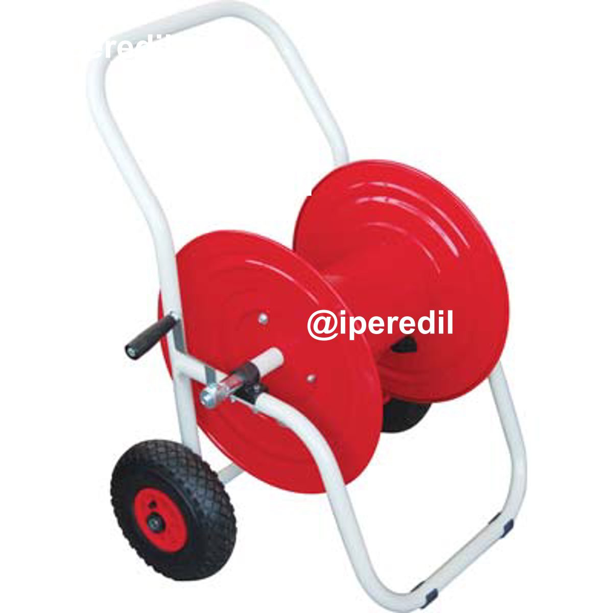 AVVOLGITUBO IRRIGAZIONE CARRELLATO PROFESSIONAL ACCIAIO VERN RUOTE PNEUM X TUBO 3/4 MT 70