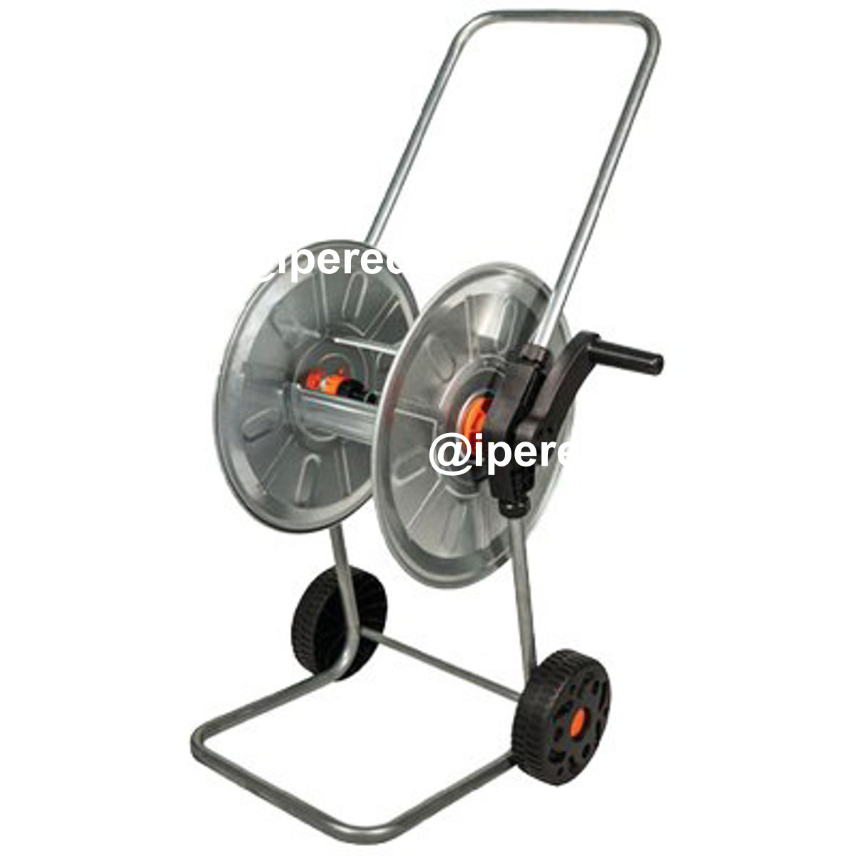 AVVOLGITUBO IRRIGAZIONE CARRELLATO AGRATI ACCIAIO ZINCATO RUOTE PLT X TUBO 1/2 MT 50