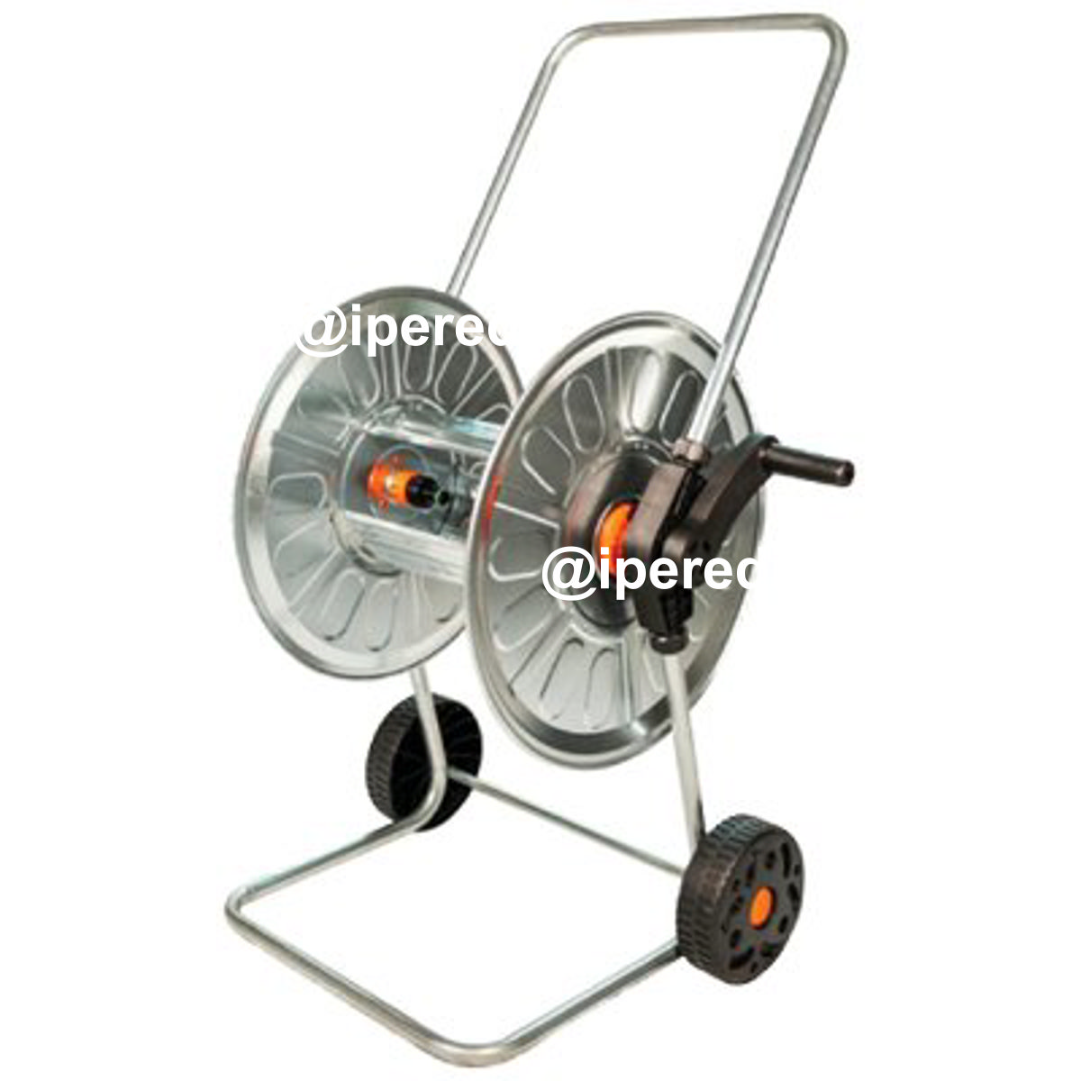 AVVOLGITUBO IRRIGAZIONE CARRELLATO AGRATI ACCIAIO ZINCATO RUOTE PLT X TUBO 1/2 MT 80