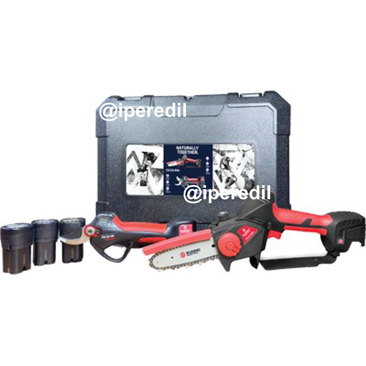 KIT FORBICE PS23-28C + MINI SEGA CS23-05A BLUEBIRD VOLT 16,8X3 AH 2,5 + VALIGETTA