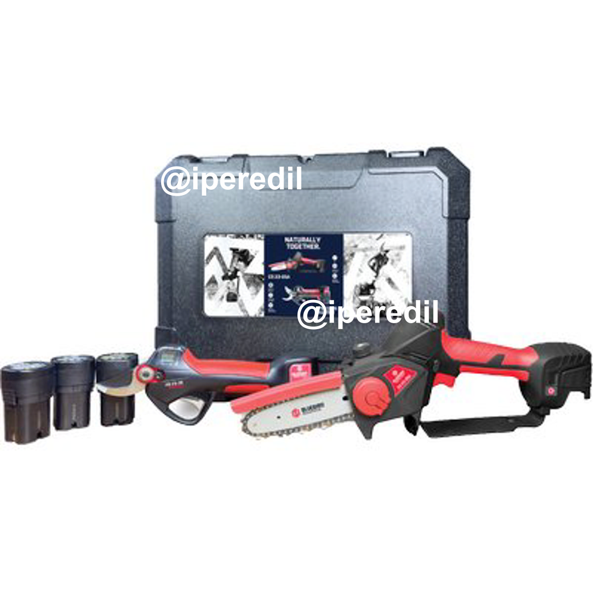 KIT FORBICE PS23-35 + MINI SEGA CS23-05A BLUEBIRD VOLT 16,8X3 AH 2,5 + VALIGETTA