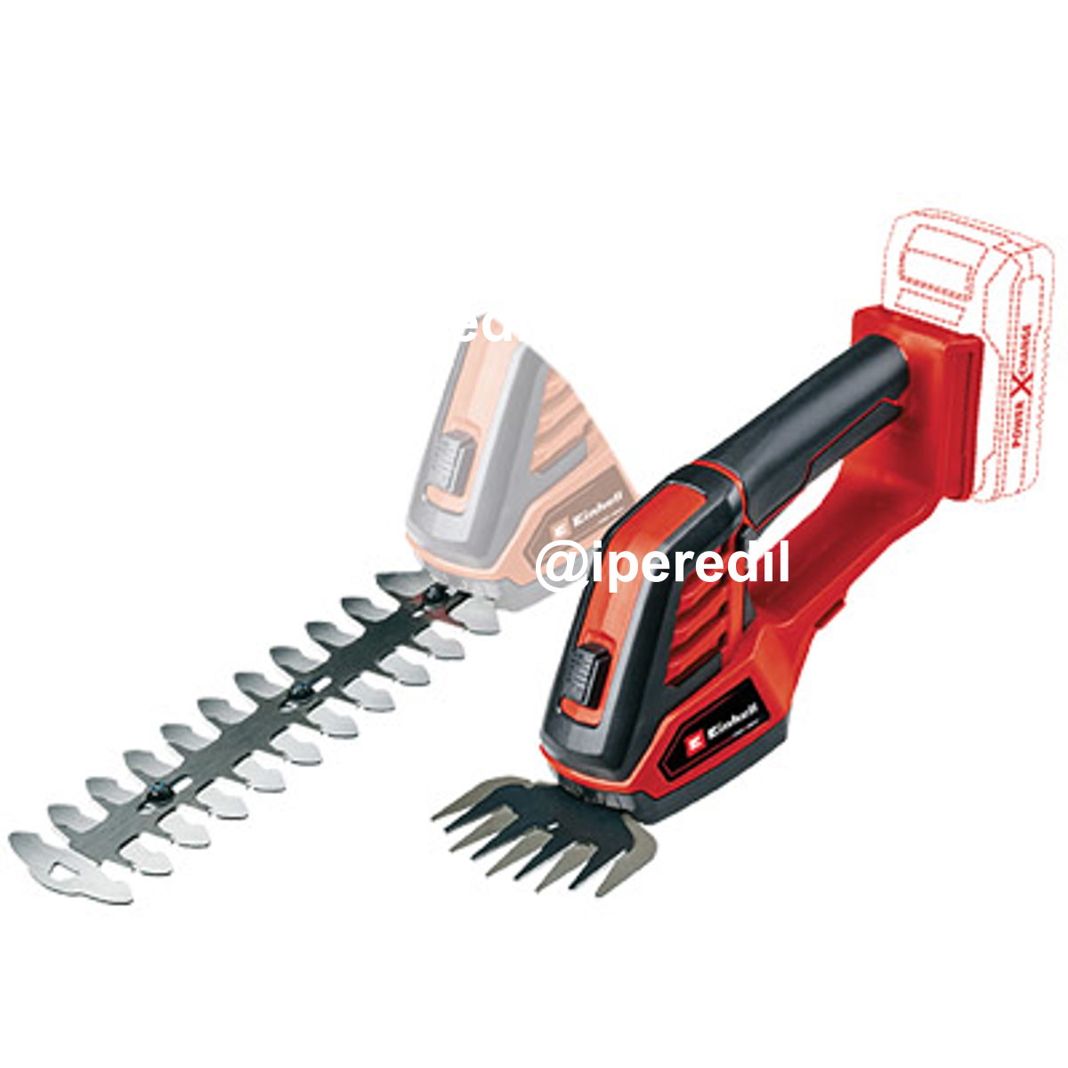 SFOLTIRAMI E SIEPI BATTERIA GE-CG 18/100LI EINHELL VOLT 18 SOLO CORPO MACCHINA MM 100/200X8