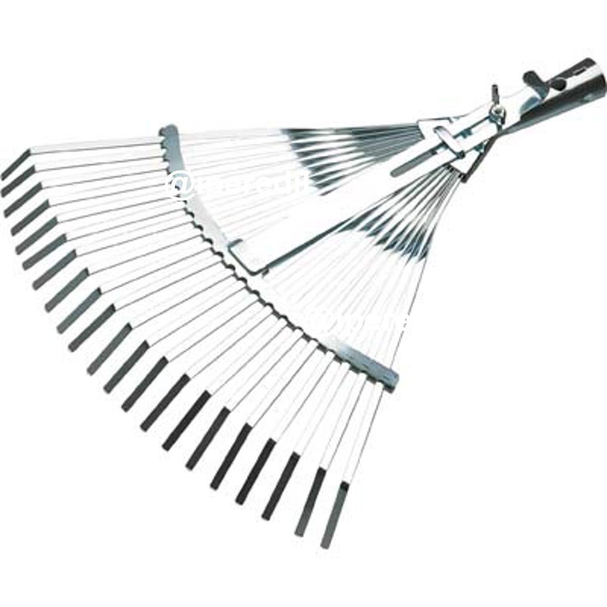 SCOPA GIARDINO A VENTAGLIO 851 AGEF ACCIAIO ZINC CM 39/48X41,5 O.CONICO MM 26