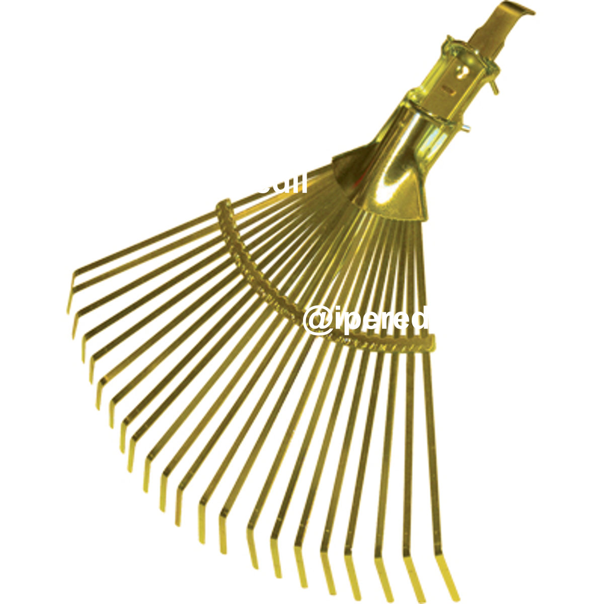 SCOPA GIARDINO A VENTAGLIO A MORSETTO ATENA STARS ACCIAIO ZINC CM 29/48X41,5 O.MM 26