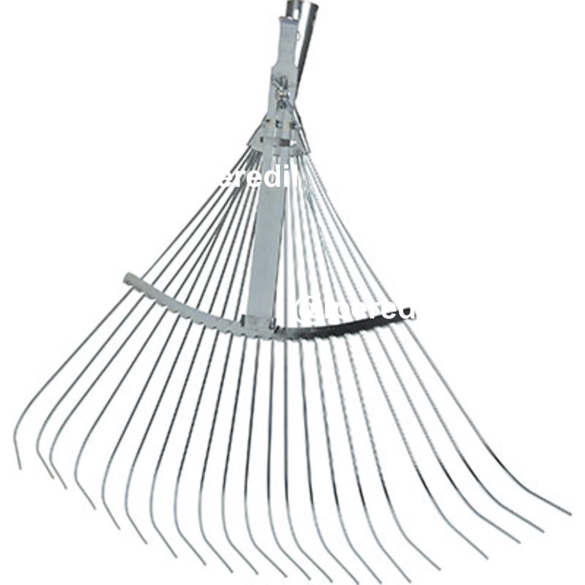 SCOPA GIARDINO A VENTAGLIO 863 AGEF ACCIAIO ZINC CM 50/63X53 O.CONICO D.TONDI MM 26