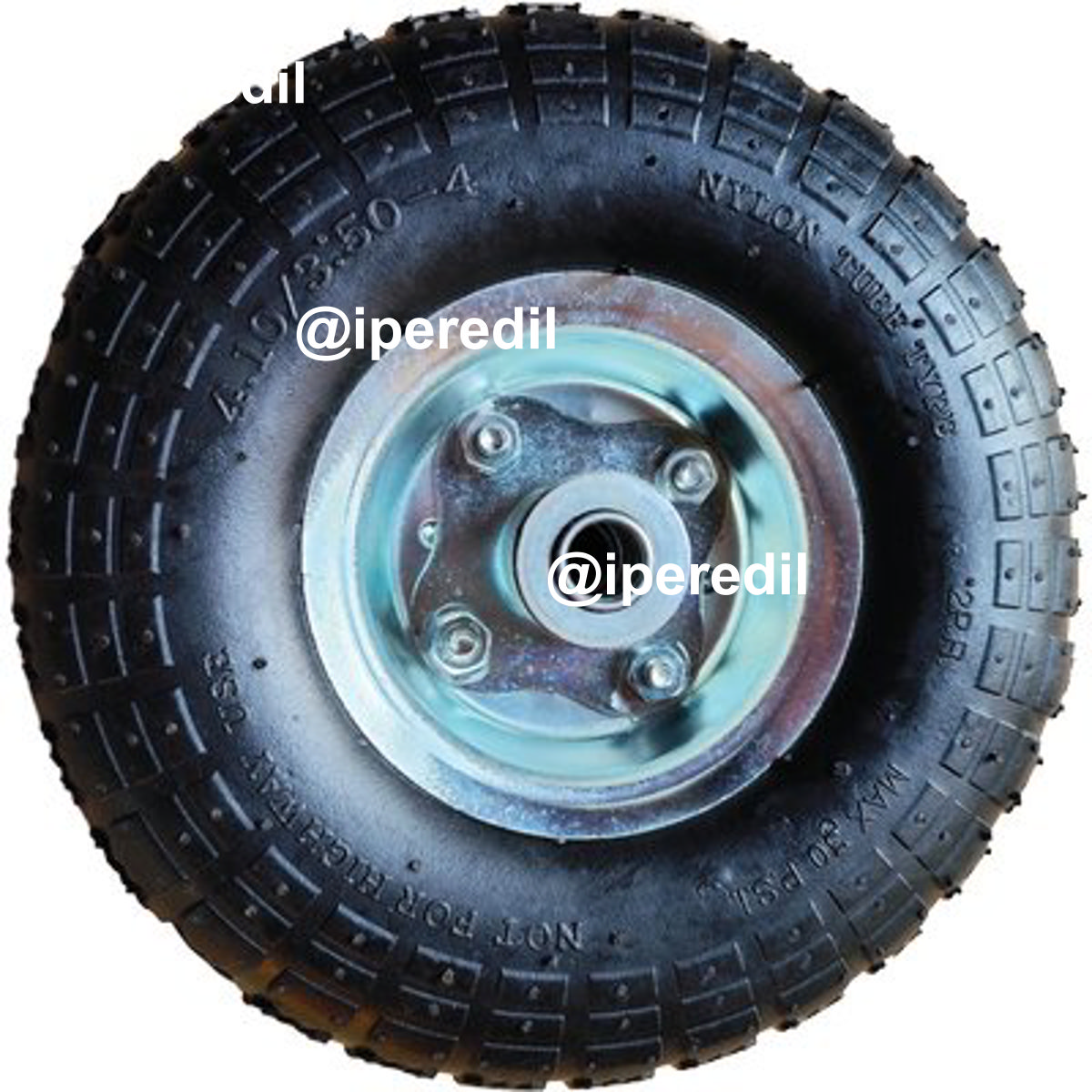 RUOTA PNEUMATICA X CARRELLO FOURWHEELS 200 STARS 3.50X4" MOZZO MM 55 F.MM 16 + PFU