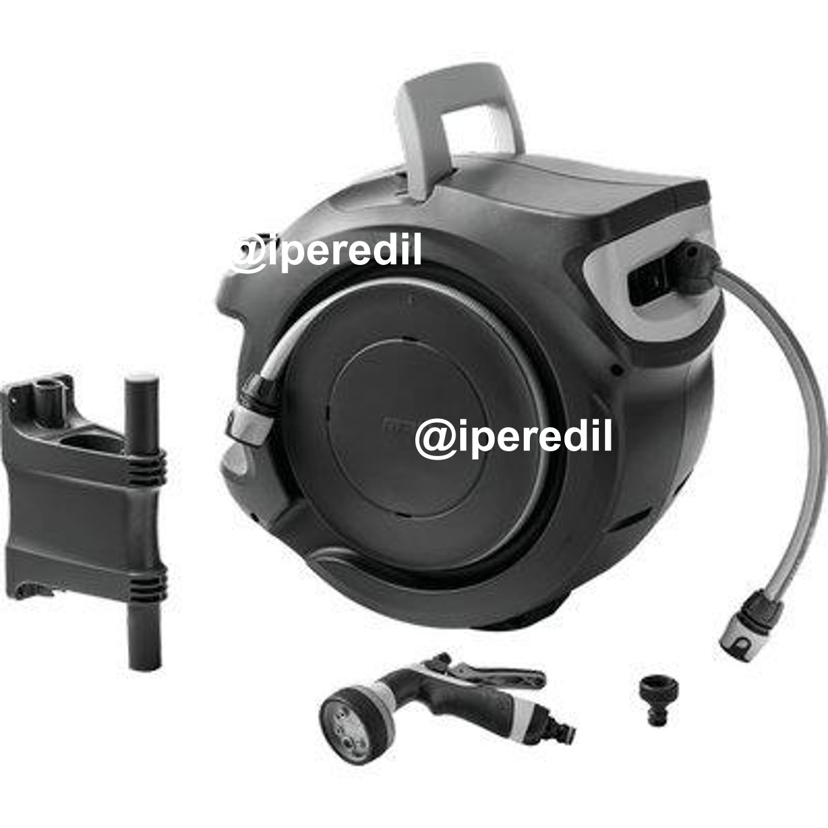 AVVOLGITUBO IRRIGAZIONE KIT REWALL GLOBO GF PLASTICA +TUBO 1/2 MT 30 +RACCORDI+PISTOLA