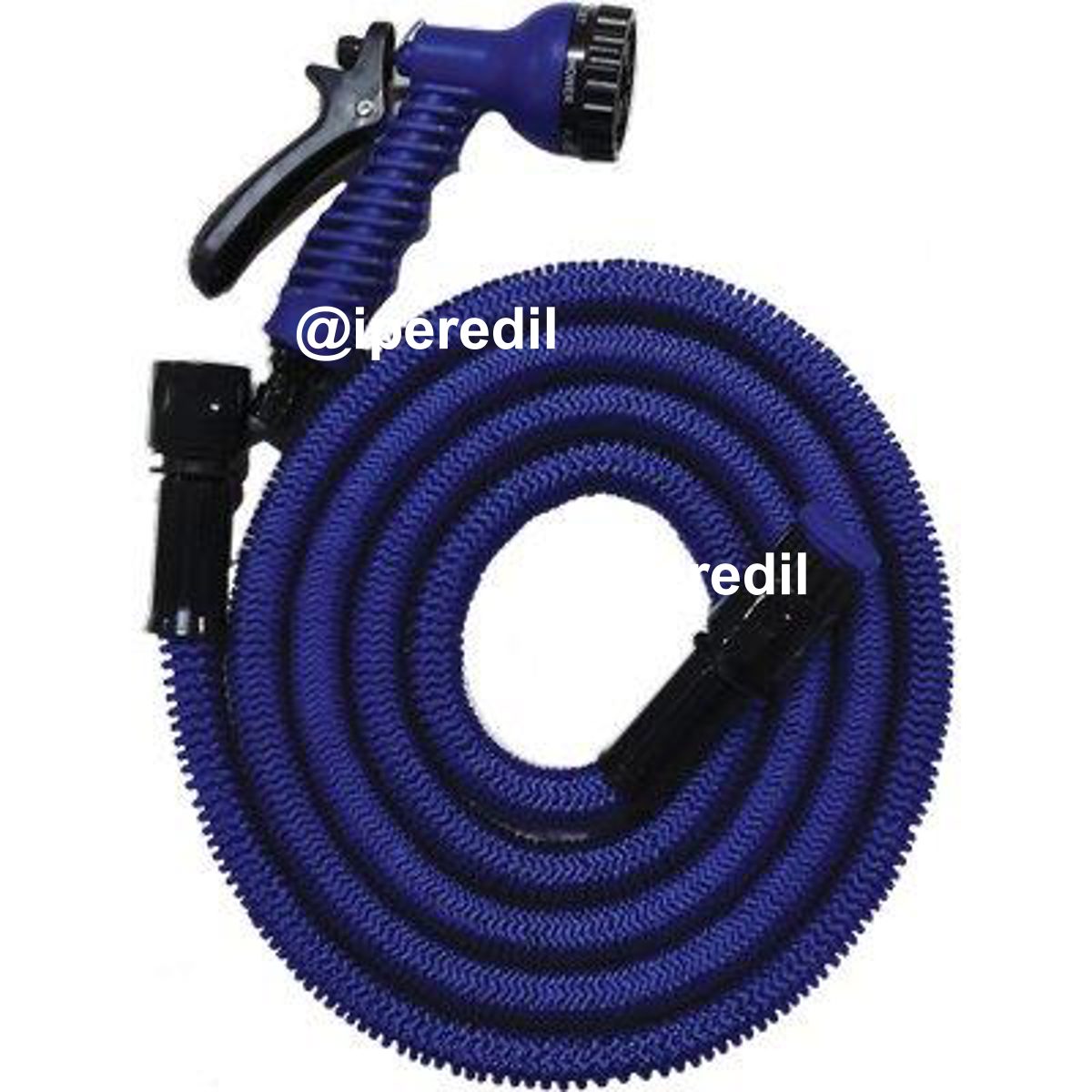 TUBO IRRIGAZIONE ESTENSIBILE LONGLIFE IN KIT STARS MT 2,5/7,5 +RACCORDI+IDROPISTOLA