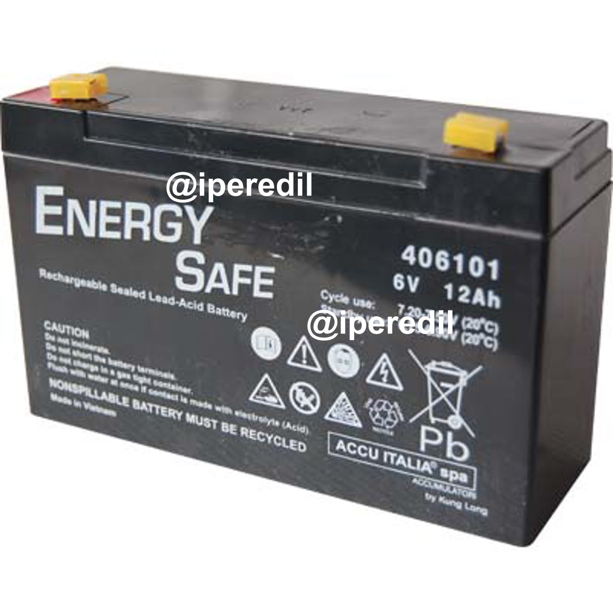 BATTERIA POMPA SERENA ITALDIFRA VOLT 6 AH 12 N° 10