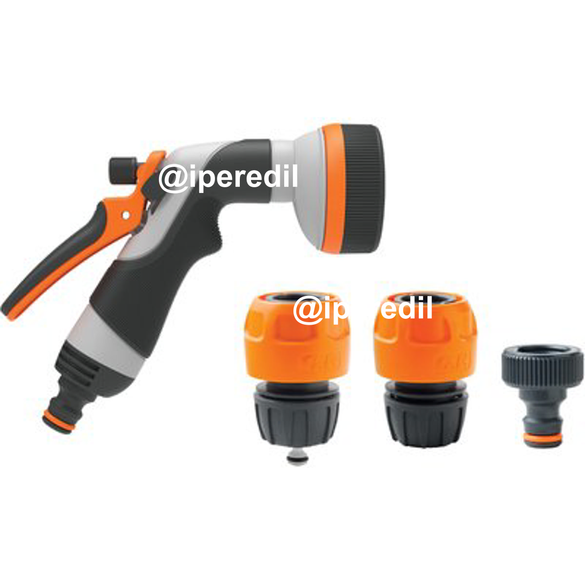 IDROPISTOLA MULTIFUNZIONE IN KIT 8 JET GF PRESA A RUBINETTO 3/4+STOP+PORTAGOMMA 8000-6926