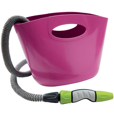 TUBO IRRIGAZIONE ESTENSIBILE AQUAPOP KIT BORSA GF FUXIA MT 5/15 +RACCORDI+LANCIA