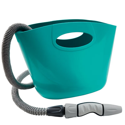 TUBO IRRIGAZIONE ESTENSIBILE AQUAPOP KIT BORSA GF BLUE MT 5/15 +RACCORDI+LANCIA