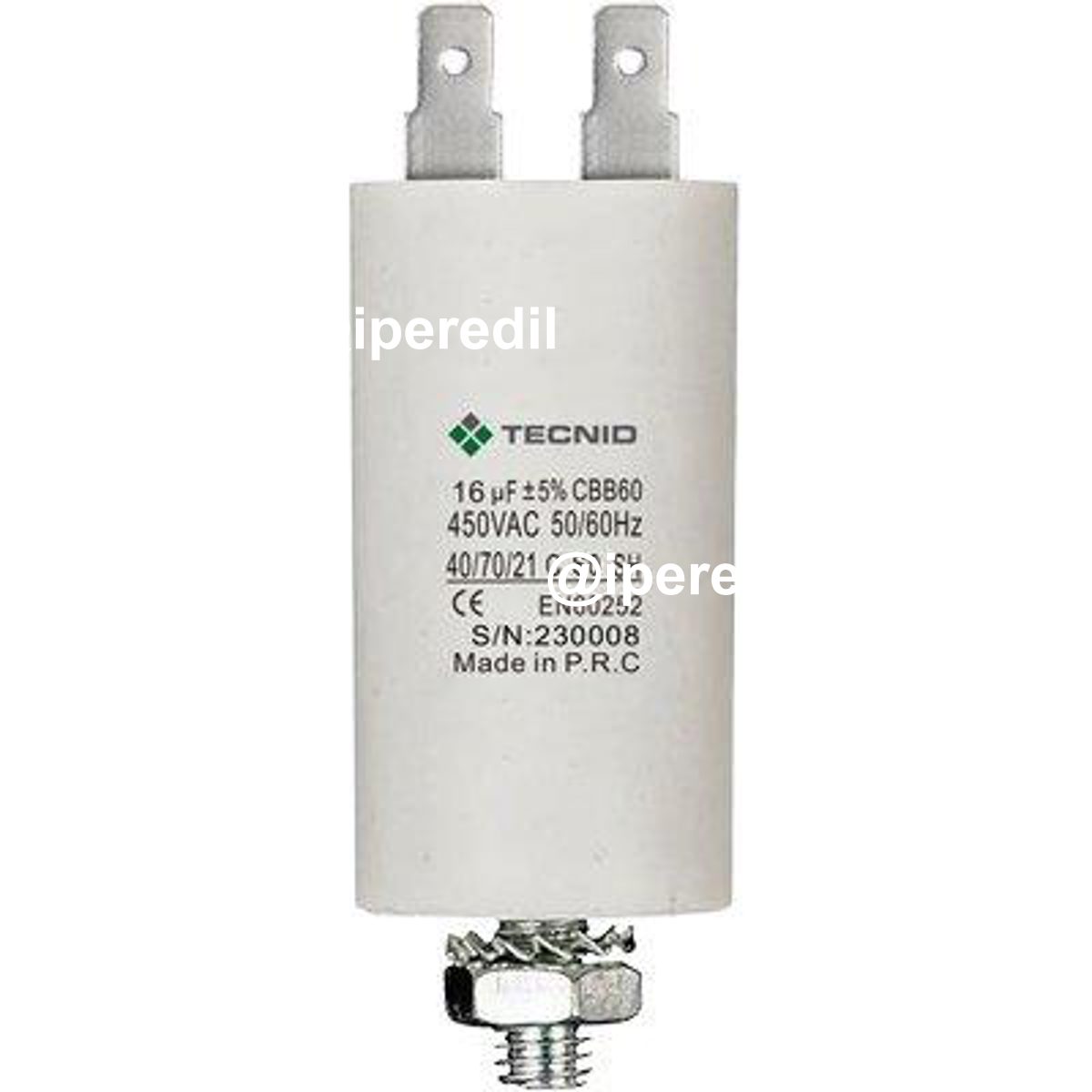 CONDENSATORE SPUNTO VOLT 450 MF 20 PIN 4