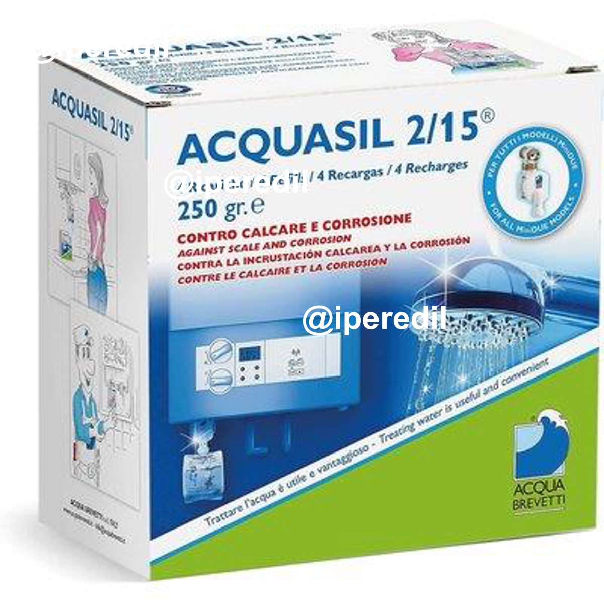 POLIFOSFATO ACQUASIL 2/15 LIQUIDO GR 250 CF=PZ 4 - 06522184