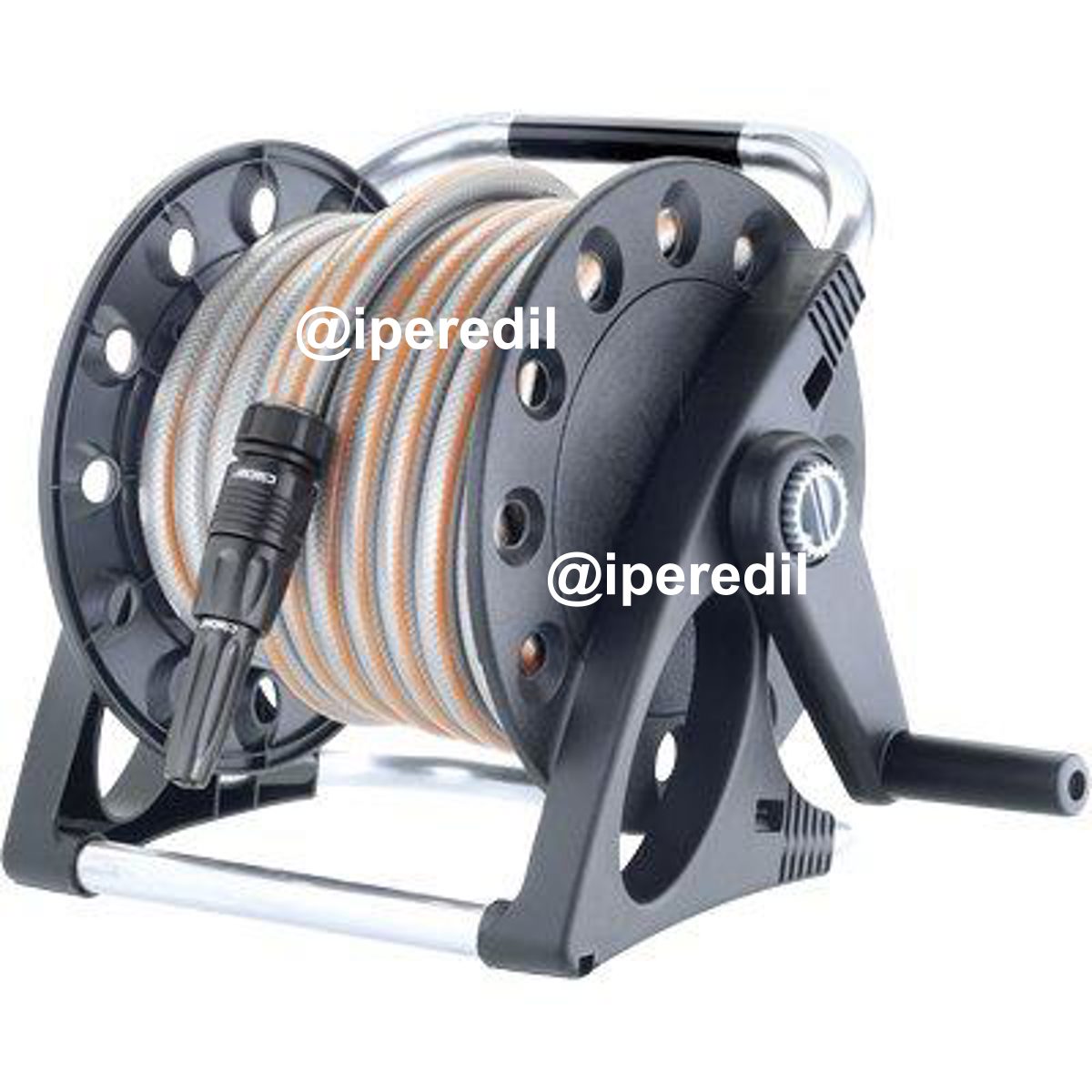 AVVOLGITUBO IRRIGAZIONE AQUAPONY KIT CLABER ACCIAIO/ABS TUBO 1/2 MT 15 + RACCORDI + LANCIA