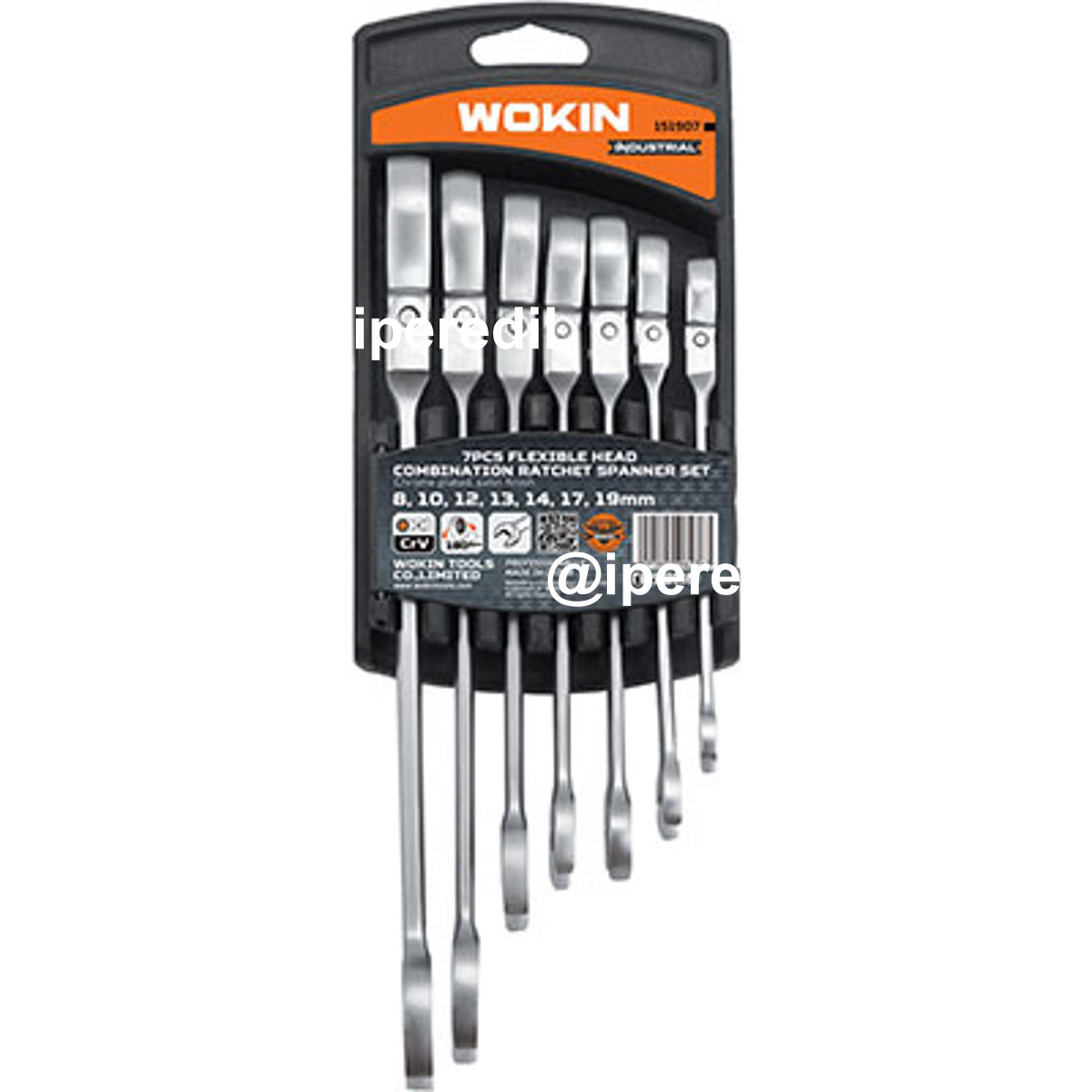 CHIAVI COMBINATE A CRICCO FLEX SERIE 151907 WOKIN MM 8/19 CF=PZ 7
