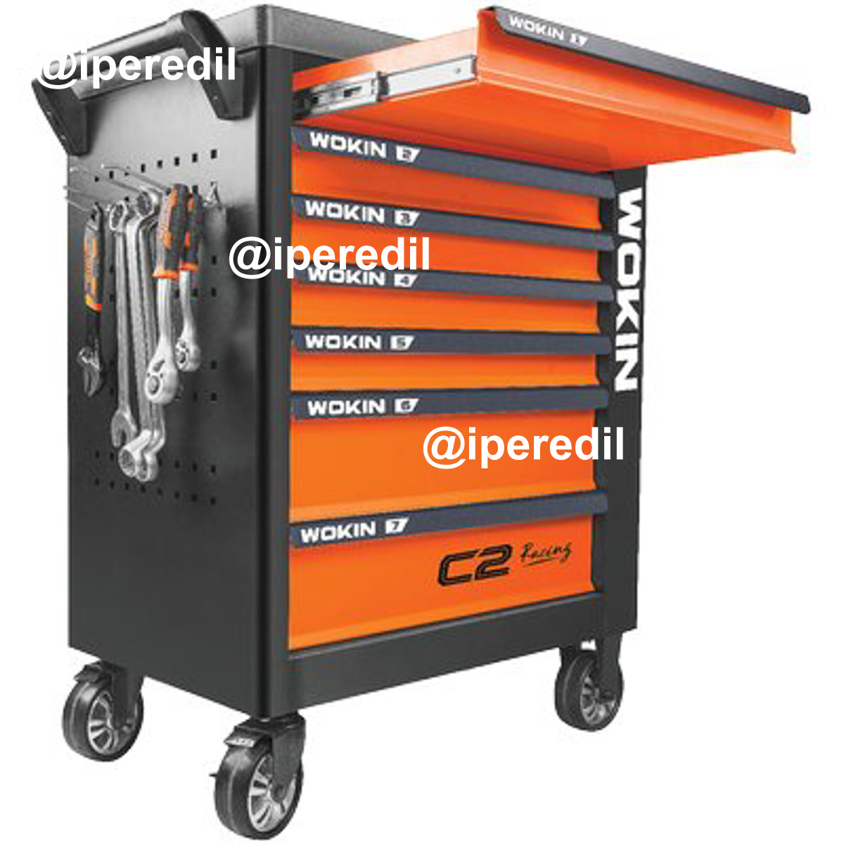 CARRELLO PORTAUTENSILI VUOTO 901601 WOKIN CM 83,5X46 H.CM 96,5 - 07002354