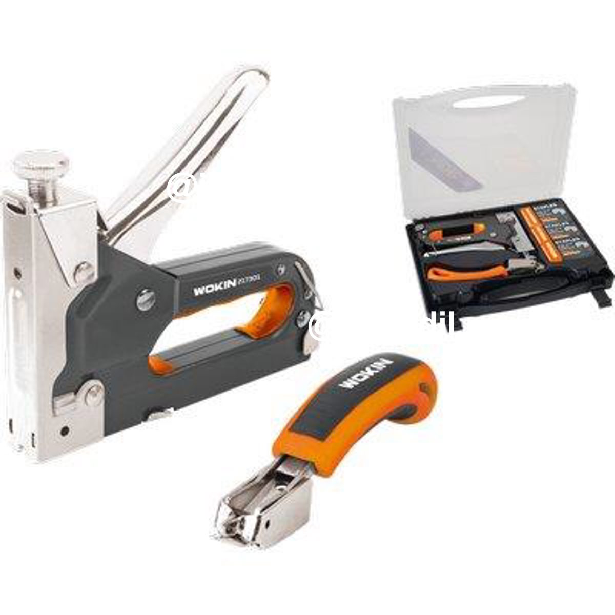 FISSATRICE MANUALE KIT 217301 WOKIN LEVAPUNTI + 500 PUNTI+500 CHIODI+500 PUNTI