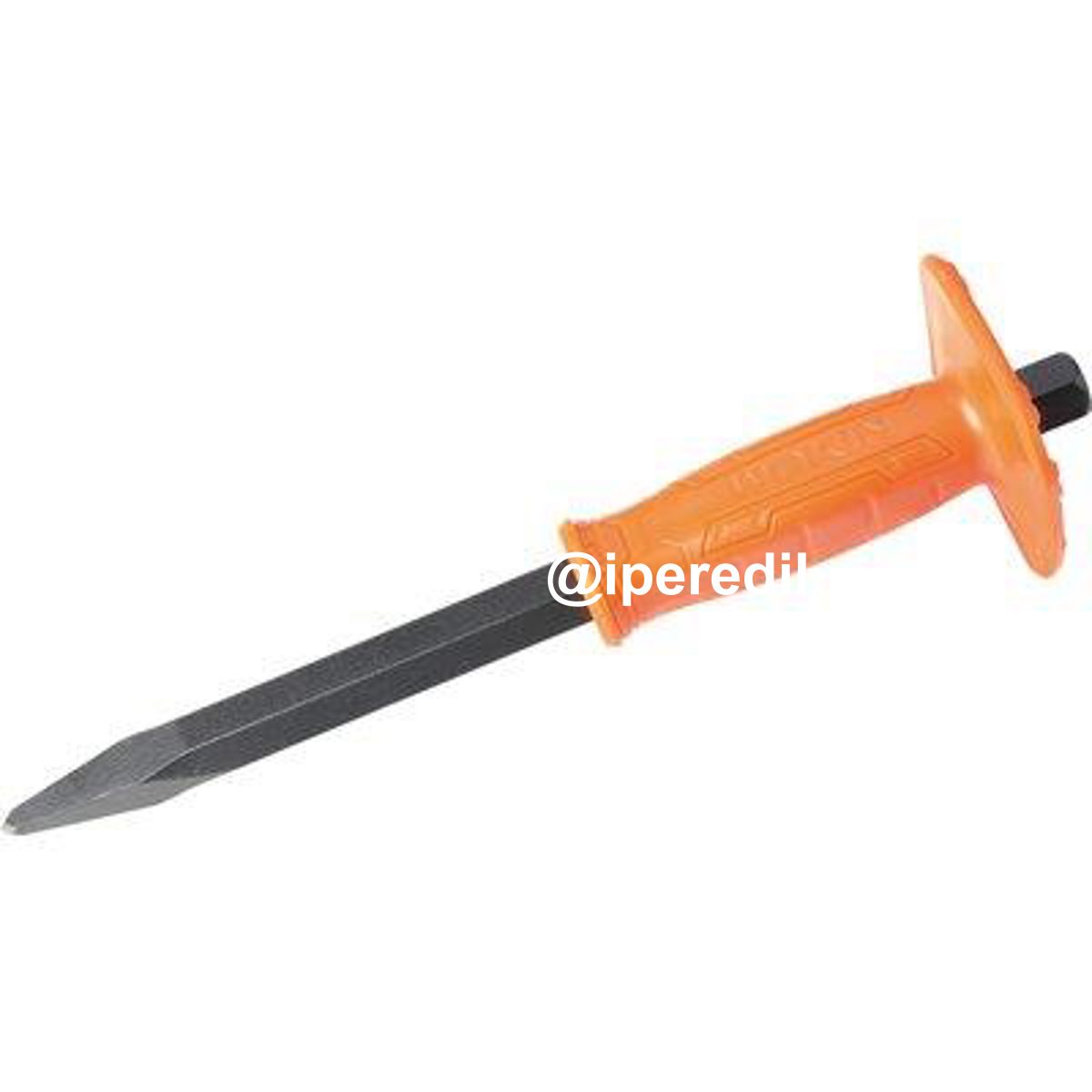 SCALPELLO MURATORE A PUNTA + SALVAMANO 2550 WOKIN ACCIAIO FORGIATO MM 300X18X4 255012 - 07004706