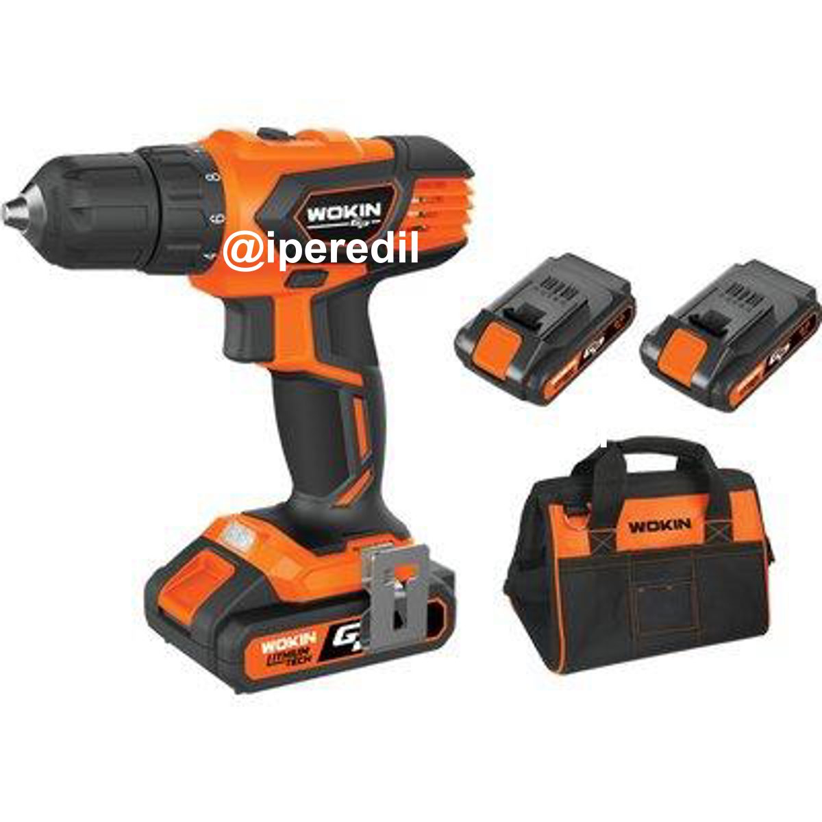 TRAPANO AVVIT BATTERIA GP20V 622035 WOKIN VOLT 20X2 AH 2,0 + SOFTBAG - 07006320