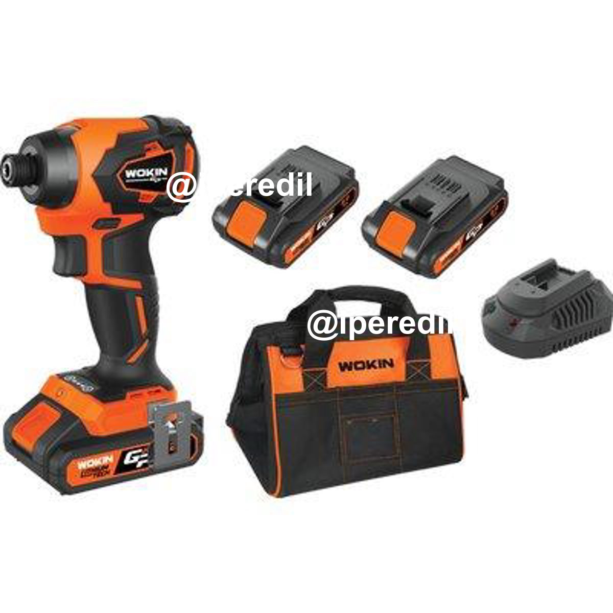 AVVITATORE IMPULSI BATTERIA GP20V 620222 WOKIN VOLT 20X2 AH 2,0 BRUSHLESS + BORSA