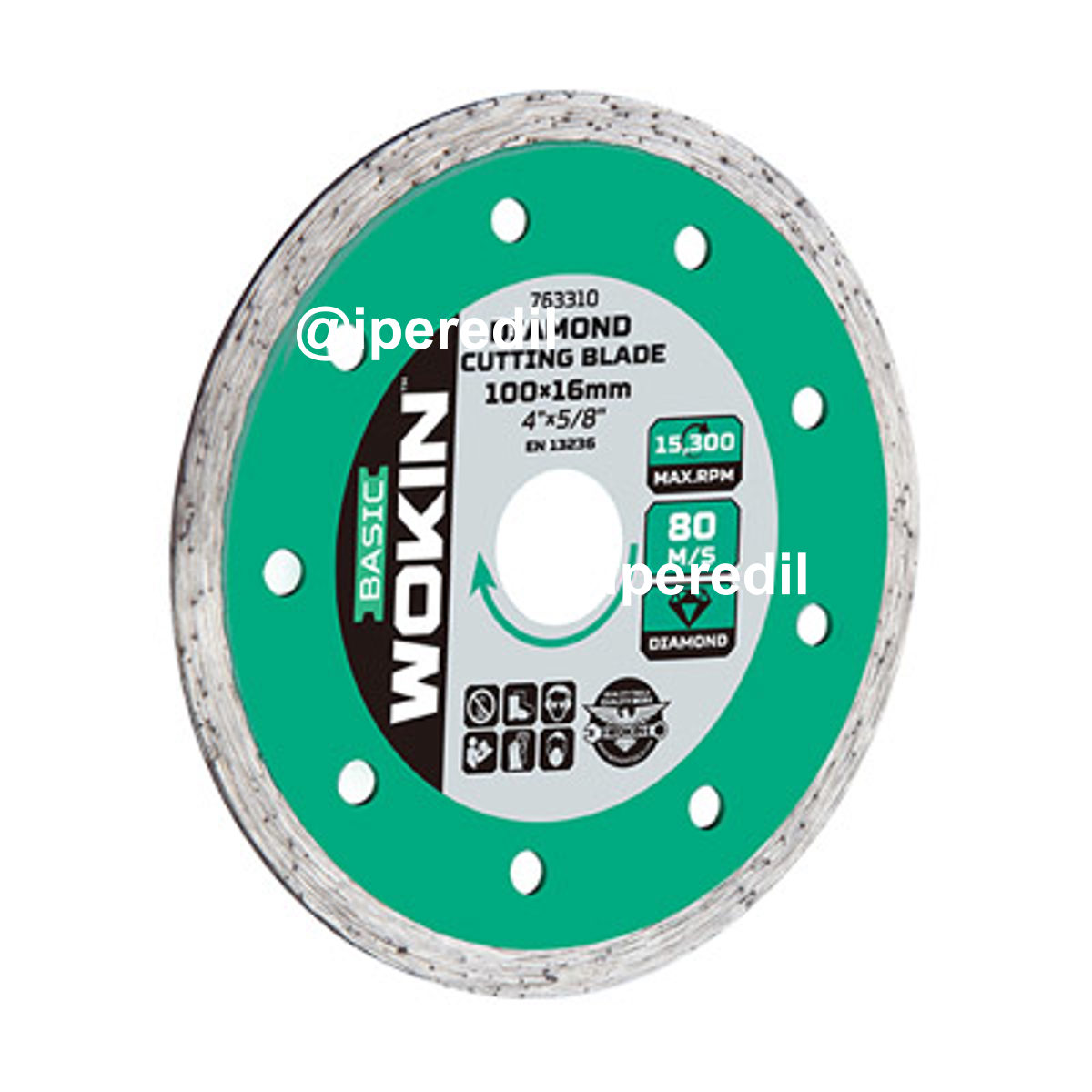 DISCO DIAMANTATO CORONA LISCIA 7633 WOKIN MM 115X22,2 H.MM 1,8 763311