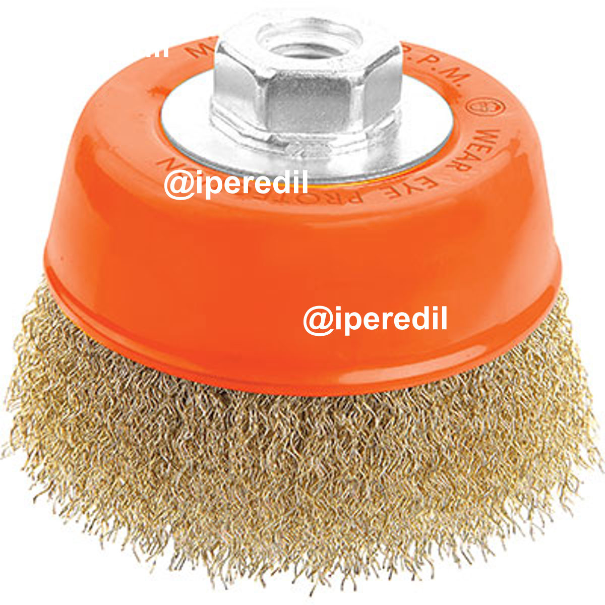 SPAZZOLA ACCIAIO A TAZZA + FILETTO 7700 WOKIN MM 125 F.M14 770005 - 07006792