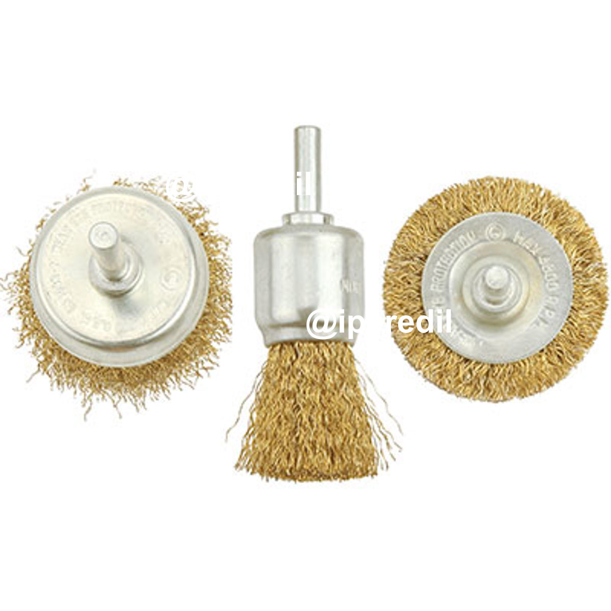 SPAZZOLE ACCIAIO A PENNELLO + GAMBO 771603 WOKIN MM 25/50/50 G.MM 6 CF=PZ 3