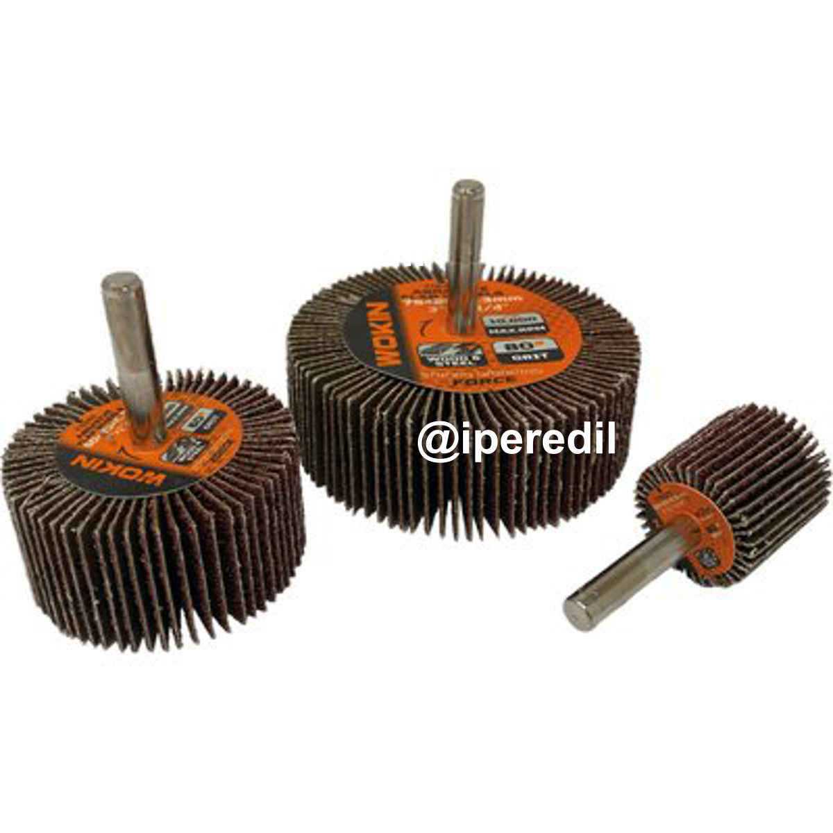 RUOTA ABRASIVA LAMELLARE 776 WOKIN MM 50X25 GRANA 80 G.MM 6 776450 - 07007024