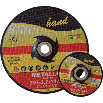 DISCO ABRASIVO TAGLIO FERRO HAND MM 230X22,2 H.MM 3,2 - 07132015